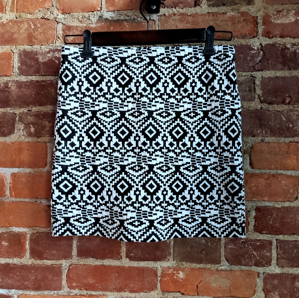 Fitted Geometric Skirt